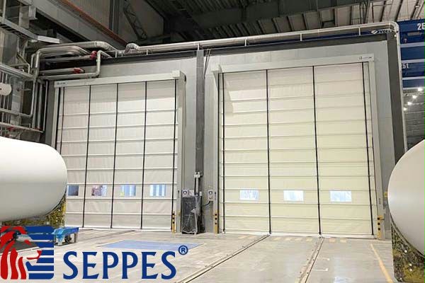 high speed stacking door