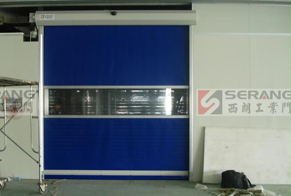 Radar induction to open high speed speed rolling door